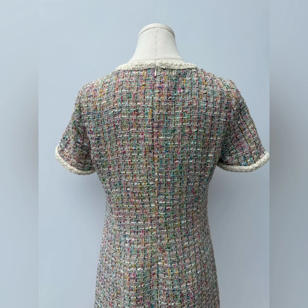 Carlisle Collection V-Neck Multicolor Winter Dress size 4 - Picture 12 of 12